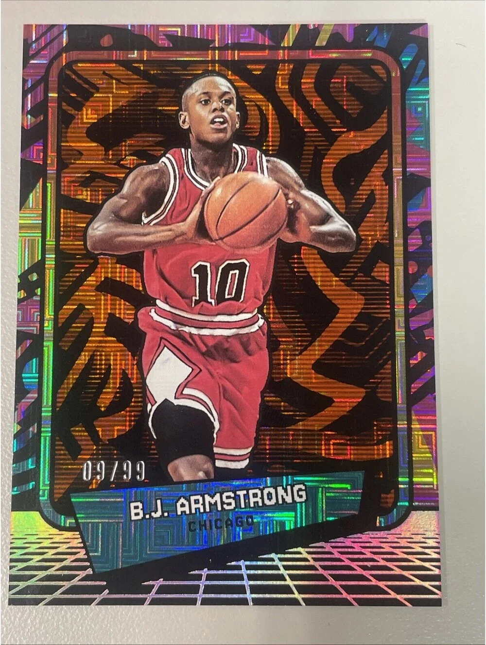 2026 Decades 90s B.J. Armstrong Orange Parallel /99 NBA #99 Debut Edition SP
